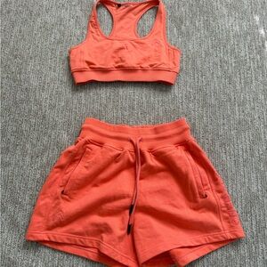 Oner Active Coral Athletic Shorts and Top Set